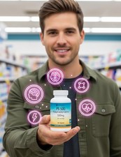 Phosphatidyl Serine 500mg Caps   Free  Fast Shipping