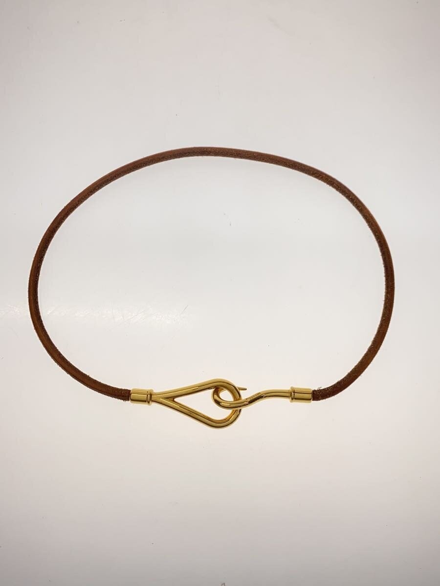 Hermes Double Bracelet and Jumbo Choker Set in Brown and Gold 3207