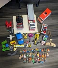 VTG Playmobil 1984-00s Lot 10 VEHICLES+ Many Accessories 30+ Figures 7lbs.
