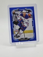 2025-26 O-Pee-Chee #262 Connor McDavid Blue Border Parallel - Edmonton Oilers