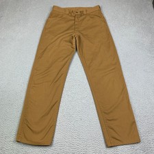 Vintage SEARS Pants Mens 30x30 Perma Prest Chino Trouser Straight Leg Brown