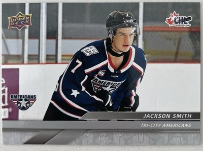 Jackson Smith Rookie 2024-25 Upper Deck CHL #50 Columbus Blue Jackets 2025 pick