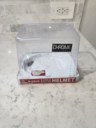 Riddell Chrome Mini Helmet Retail Display Case / Container /Empty Box - Used