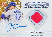 2023 Topps Pristine José Berríos Around The Diamond AUTOGRAPH RELIC GOLD #1/50 
