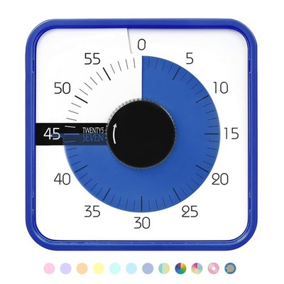 TWENTY5 SEVEN Countdown Timer 7.5 inch; 60 Minute 1 Hour Visual Timer   Class...