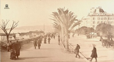 FOTO FRANKREICH Côte d'Azur NIZZA Ca 1880 La Promenade des Anglais