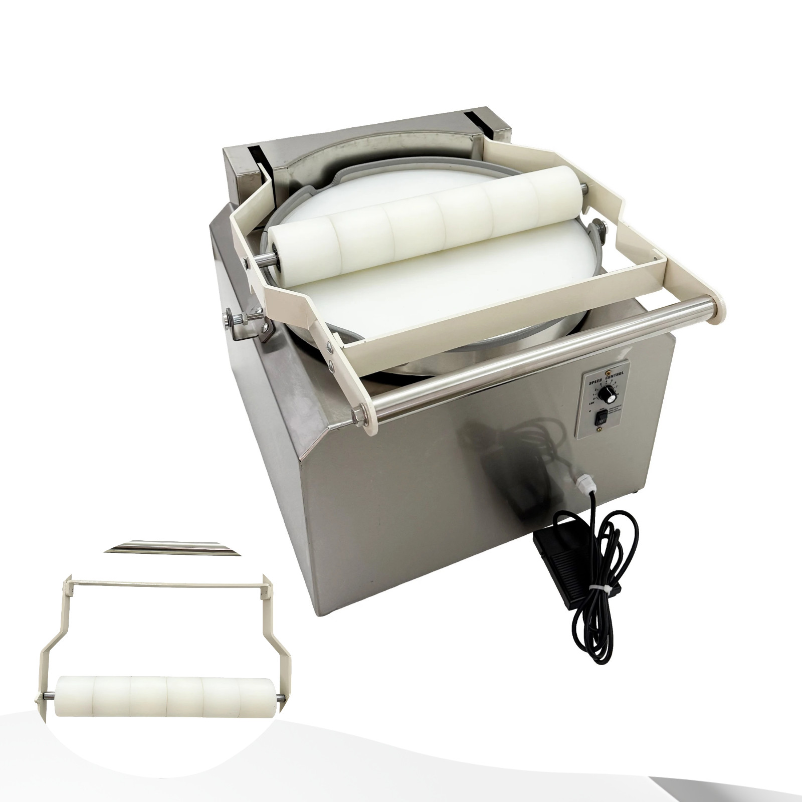 Electric Dough Press Machine Semi-automatic Pita Bread Pizza Making Machine 110V