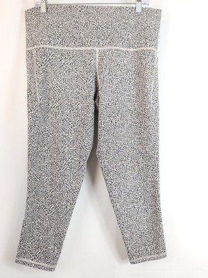 Athleta Salutation Stash II Textured Leggings 1X High Rise Cheetah Print