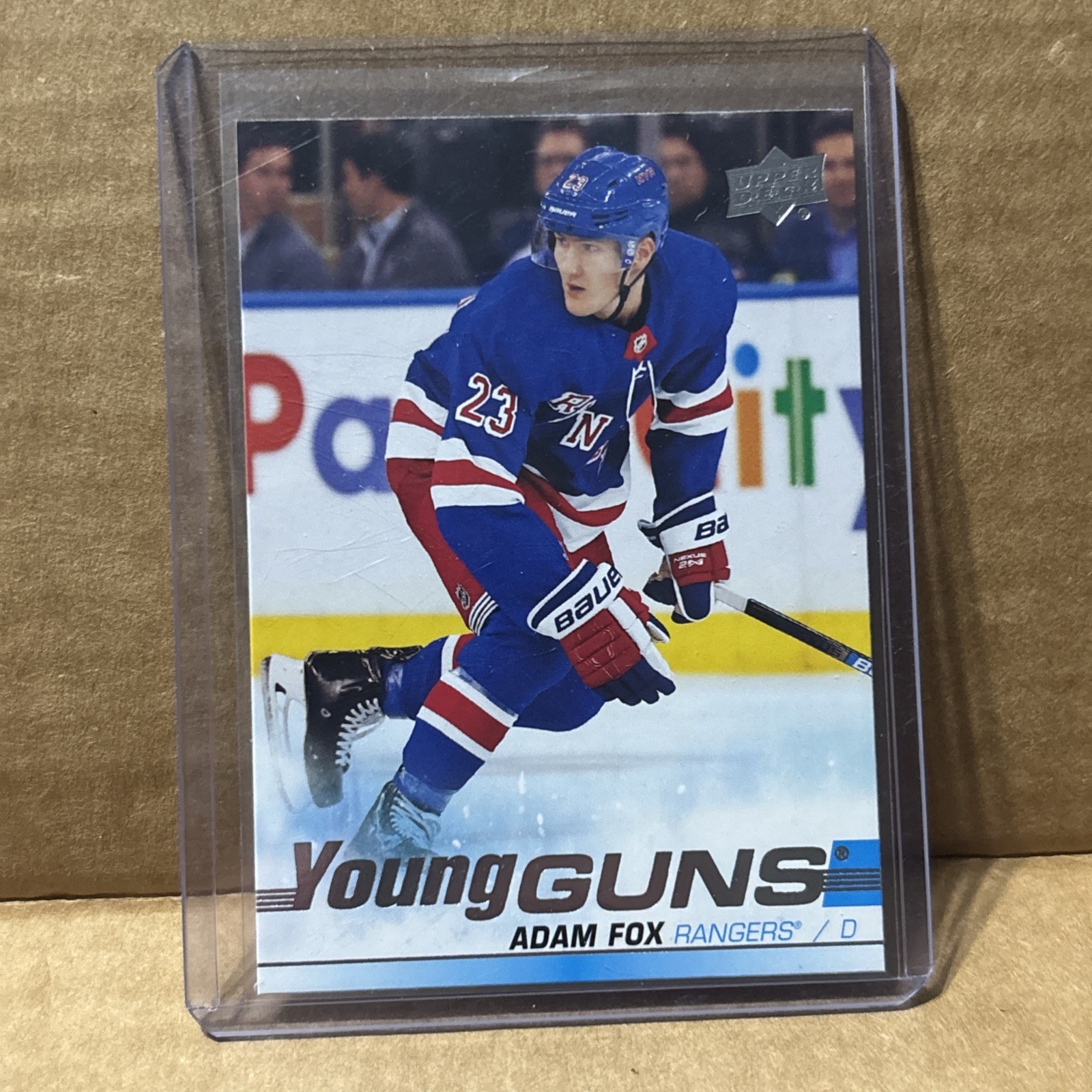 2019-20 UD Series 1 Young Guns Adam Fox #228 New York Rangers