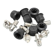  8pz Guide Griglia Altoparlanti Plastica e Metallo Dia 6mm Nero