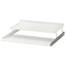 Ikea KOMPLEMENT Schuhregal, ausziehbar, weiß, 75x58 cm, 302.574.66