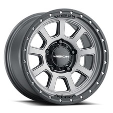 Vision Off-road Wheels 350 17x9 12 Satin Grey 5x127 5x5 Qty 1 350-7973sgbl12