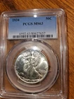 1934  Walking Liberty Half Dollar   PCGS MS63
