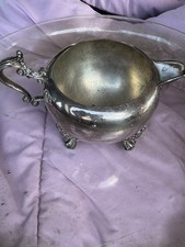 Antique F.B. Rogers Silver Co. 1883 Silverplate Footed Creamer Vintage #2377