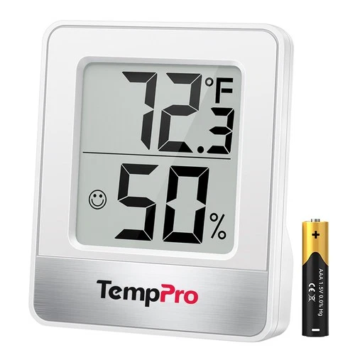 TempPro TP49W LCD Digital Indoor Mini Hygrometer Thermometer Humidity Monitor