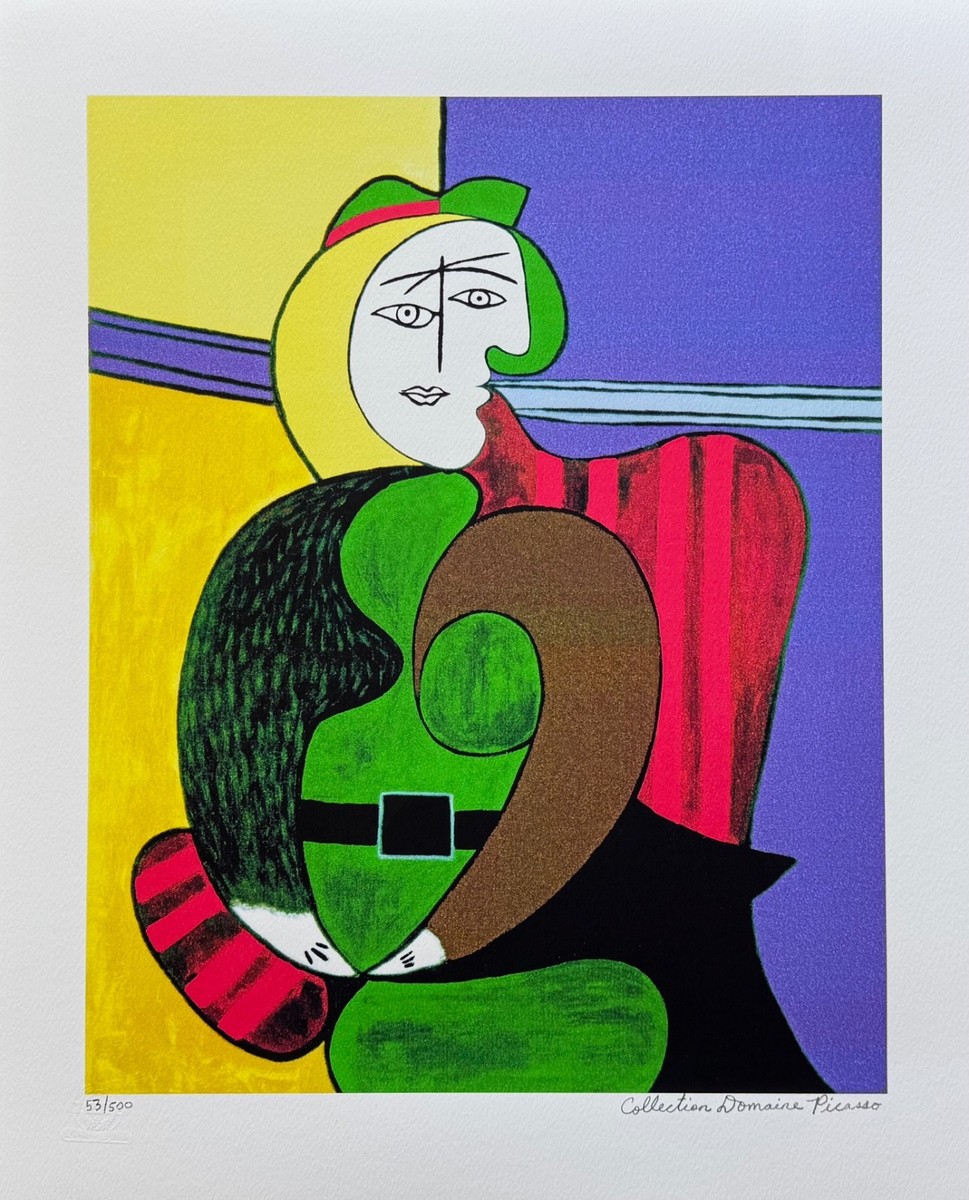 Pablo Picasso RED ARMCHAIR Estate Signed & Stamped Limited Edition