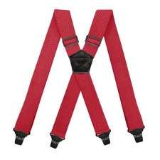 1Pc 3.5 120Cm Men'S Suspender Adult 4 Clips Mens Suspenders X Type Elastic Adjus