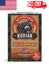 Kodiak Protein Power Cakes Dark Chocolate Pancake  Waffle Mix 20oz Single Pack