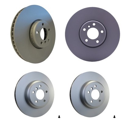 Hella Front 374mm & Rear 345mm Disc Brake Rotor Kit For F06 Alpina B6 xDrive GC
