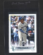 2022 Topps Update Julio Rodriguez RC Missing Logo Foil Error SSP #US44