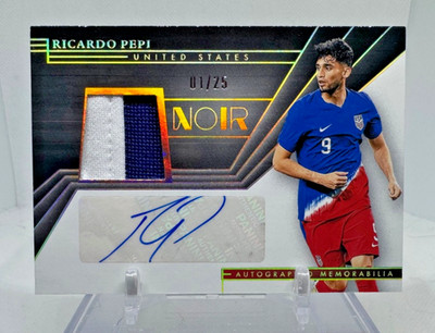 2024-25 Panini Noir RICARDO PEPI Autographed Memorabilia Patch Auto /25 #C-RP
