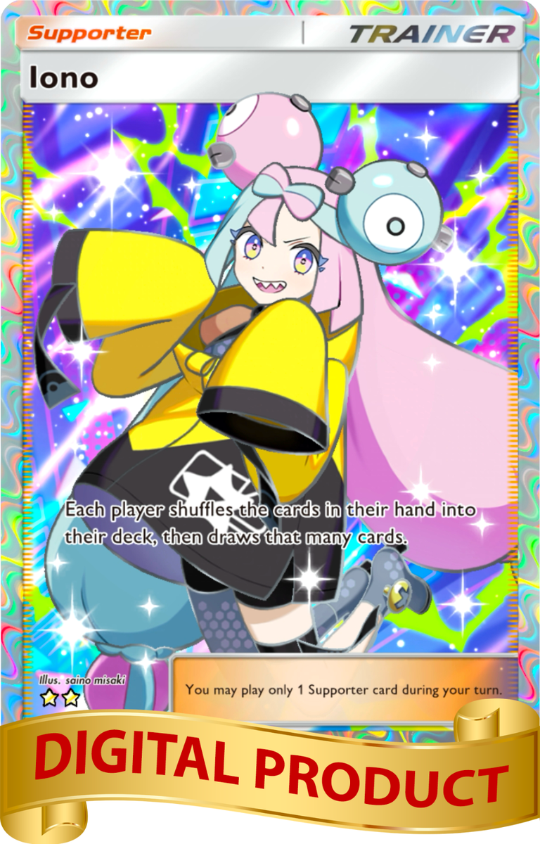 Pokemon Pocket TCG Card Game 2 Star Full Art Iono Shining Revelry