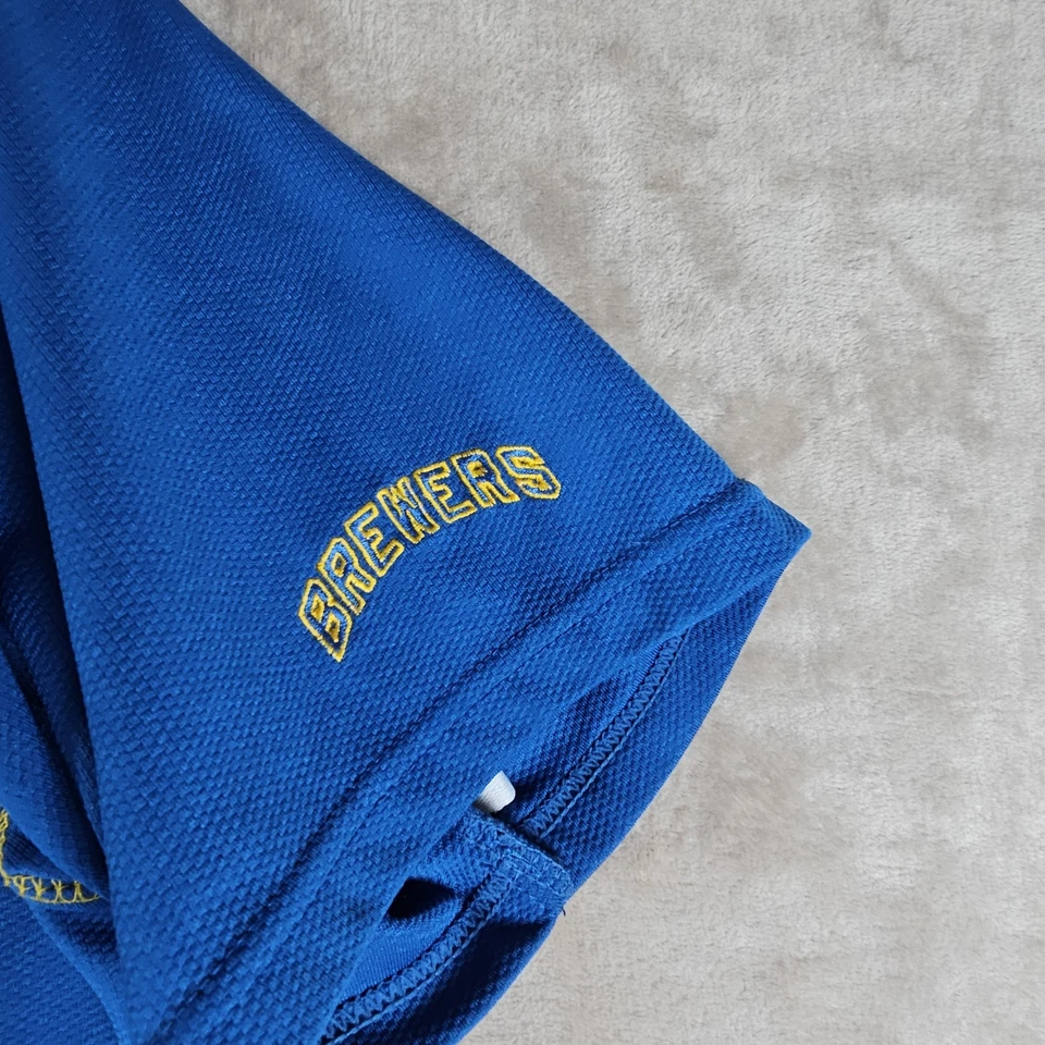 Camiseta de béisbol Ryan Braun Milwaukee Brewers juvenil XL Nike MLB azul dorado  Foto 4 de 4