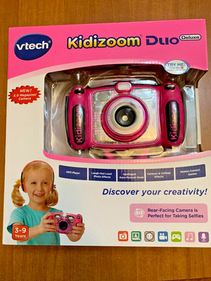 VTech Kidizoom Duo 5.0 Deluxe Digital Camera MP3 Player Pink Kids Selfie Video