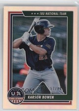 2022 Panini USA Baseball Stars & Stripes Holo Silver 57/80 Karson Bowen #50 tj1