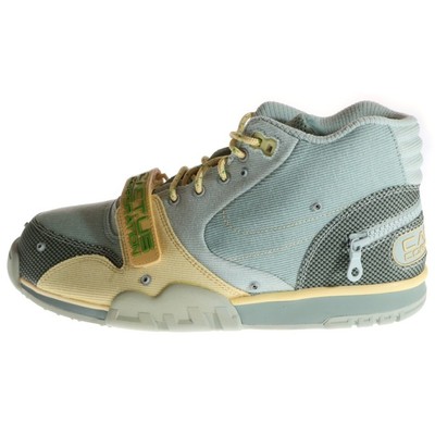 NIKE XTRAVIS SCOTT AIR TRAINER 1 SP TRAVIS HIGH CUT SNEAKERS LIGHT GREEN Used 94