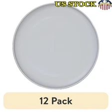 Plastic Plates 10.5 Inch Set of 12 Microwave Safe Durable Outdoor Dining New