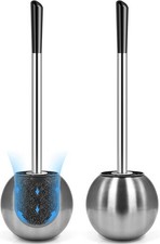 Toilet Brush and Holder 2 Pack, 304 Stainless Steel Toilet Brush with Extended