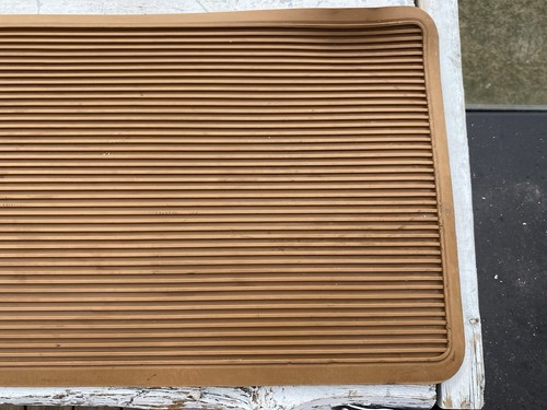 73-87-91 Chevy Truck Crew Cab Rear GM Floor Mat Suburban Tan OEM - Picture 2 of 13