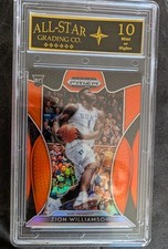 2019 Panini Prizm Draft Picks Zion Williamson Orange Prizm #1 Rookie RC ASG 10