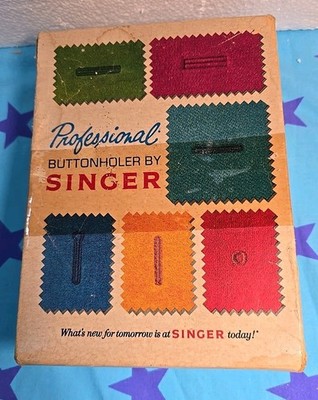 1973 Vintage Singer Professional Buttonholer Attachment #381116 SIMS 4642