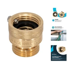Durable 3/4 Inch Brass Vacuum Breaker with Self-Draining Feature for Secure Flow