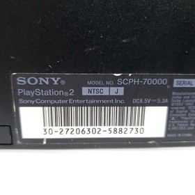 SONY Playstation 2 PS2 Slim Console SCPH-70000 Charcoal Black "NTSC-U/NYSC/J"