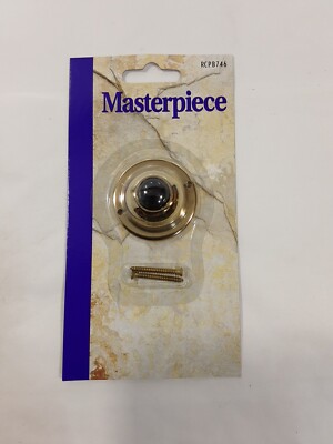 Broan NuTone RCPB746 Surface Mount Traditional Round Brass Doorbell Button Wired