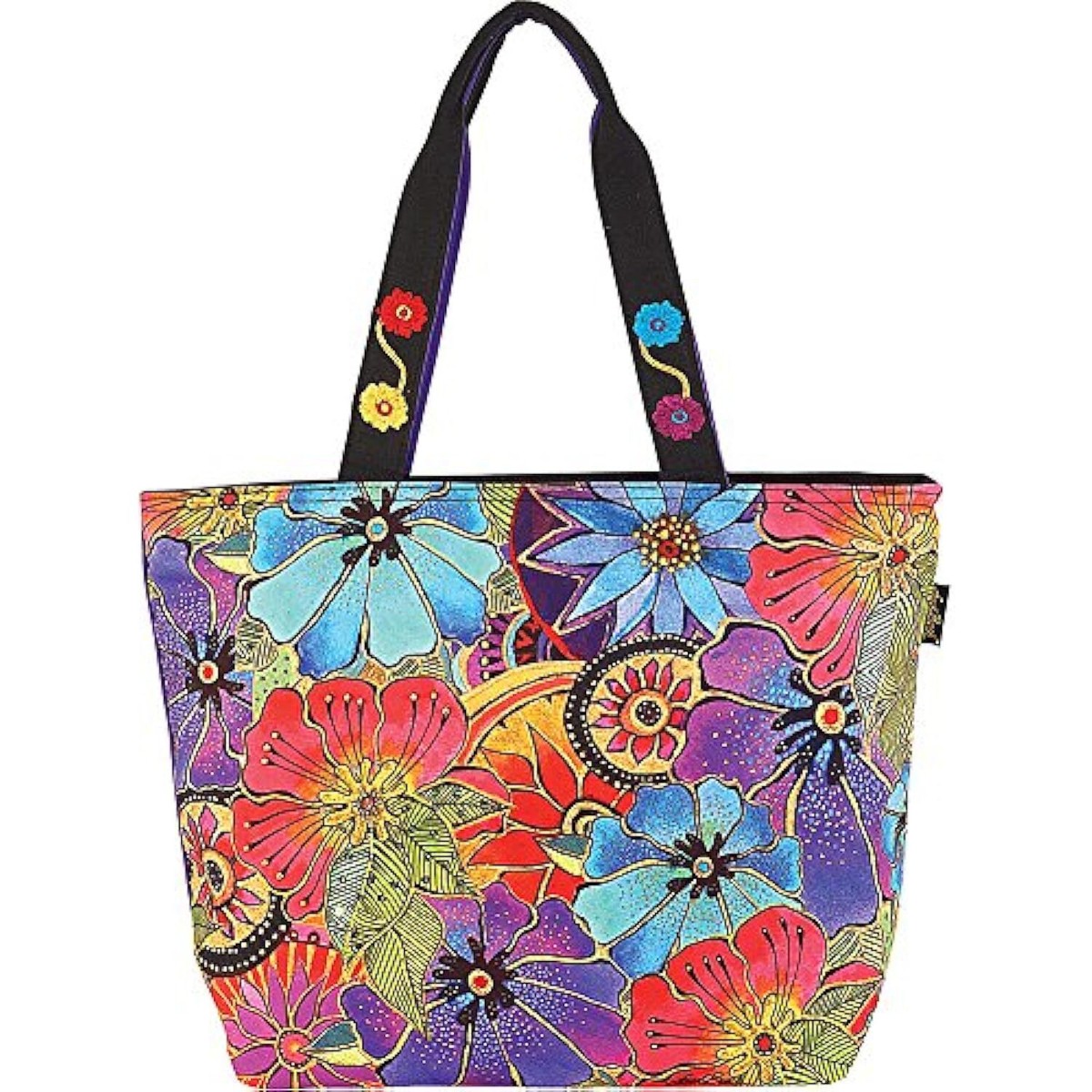 Laurel Burch Floral Shoulder Tote (Multi)