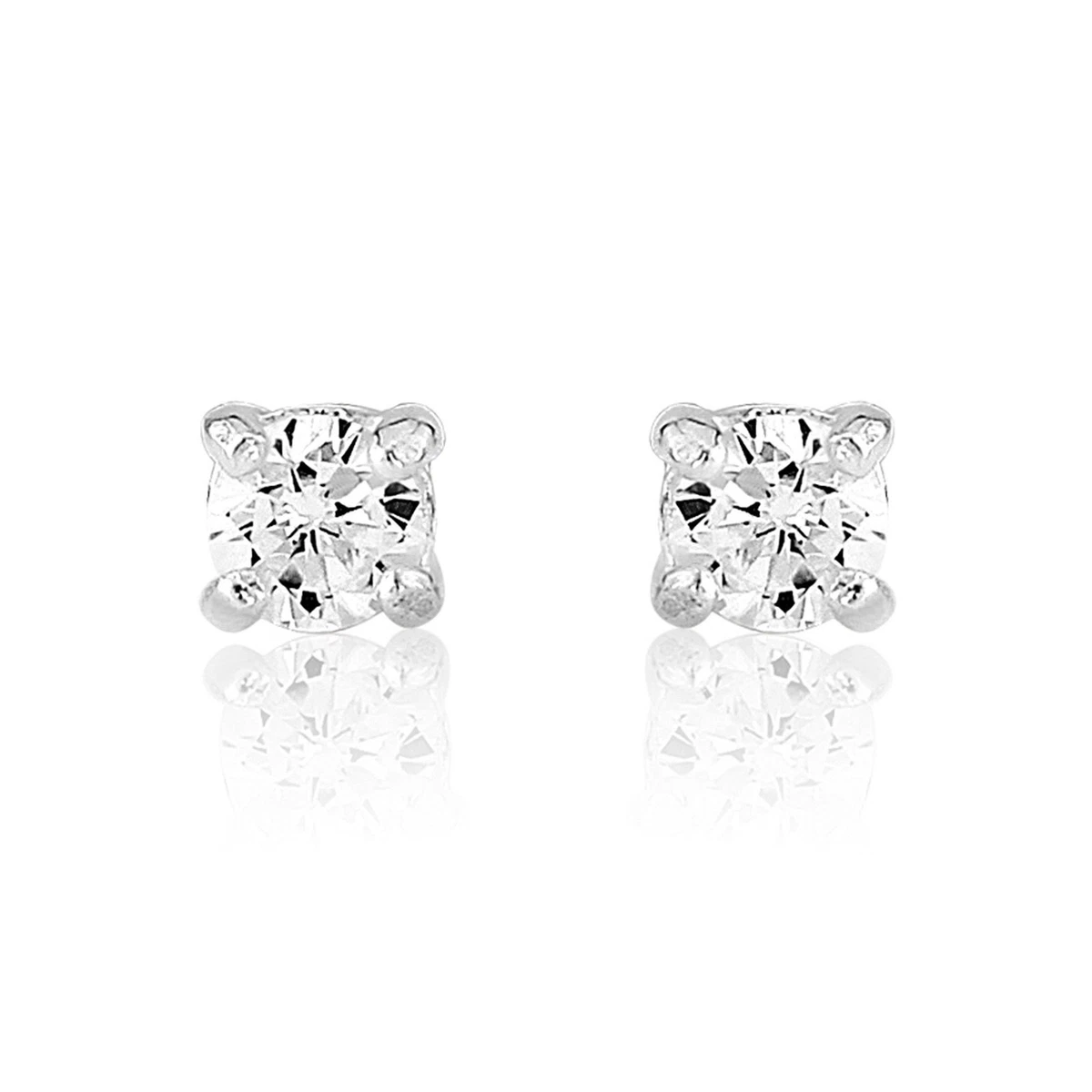 Small white stone best sale earrings