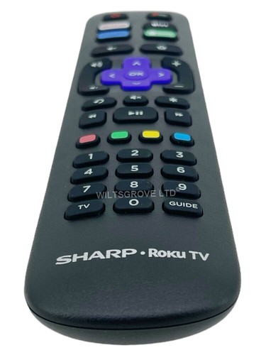 Genuine Sharp Roku 3026000008 RC39J0068 RC-NWIR Remote for 32FD2K 50FJ6K 50FJ7K - Picture 5 of 6