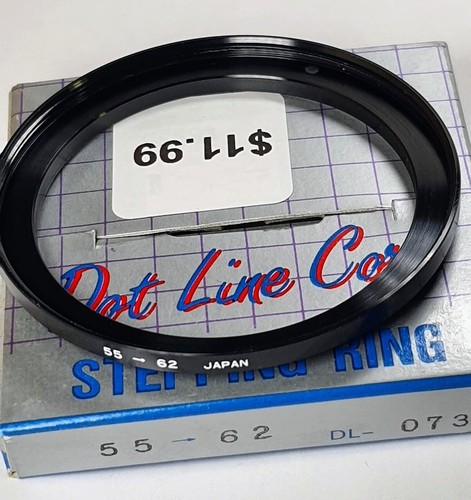 55-62mm Metal Step Up Lens Filter Converting Adapter Ring 55mm-62mm E55-E62