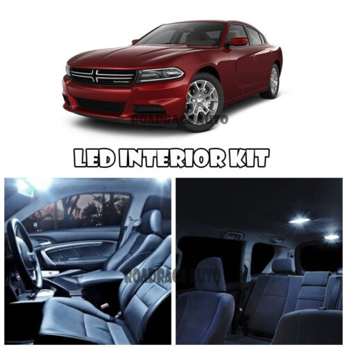 For 2015-Up Dodge Charger White LED Lights Interior Kit (Dome Map Reading..etc) - 第 1/1 張圖片