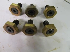 6 Mitee-Bite Products MB-6 Fixture Clamps Eccentric Cam Action 3/8-16 Hex Brass