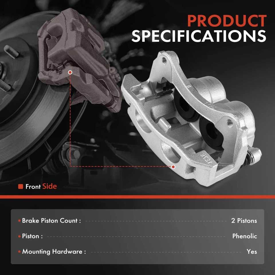Par de pinças de freio dianteiro com suporte para Ford Explorer Sport Trac 2003-2005 - Imagem 2 de 4