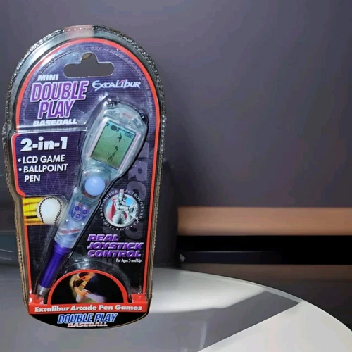 Excalibur 2 In 1 Mini Double Play Baseball Arcade Pen LCD Screen New Sealed Fun