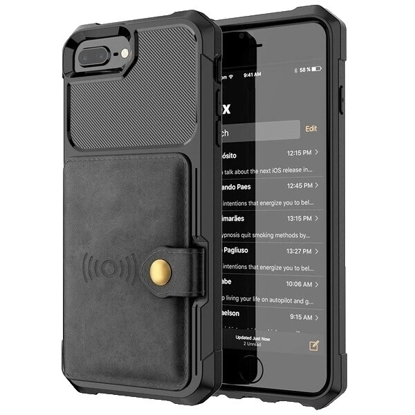 Teléfono celular de plástico casos de cartera para Apple iPhone X