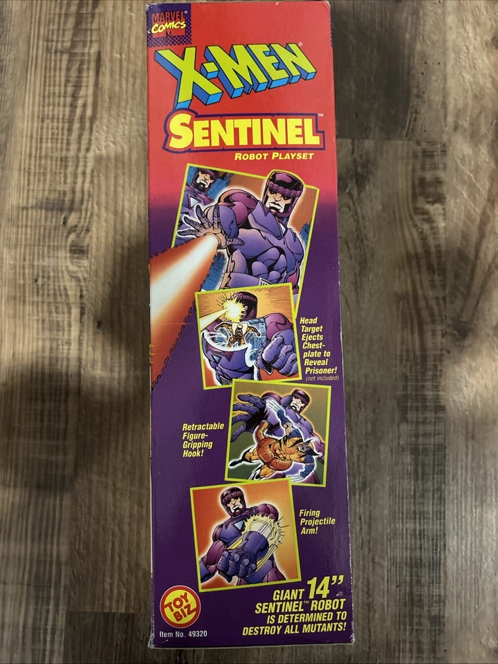 "Robot Centinela de 14"" vintage X Men Marvel Comics 1994 por Toybiz nuevo sellado en caja" Foto 4 de 4
