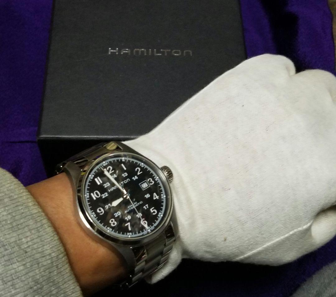 ★名品！ HAMILTON・KHAKI AUTOMATIC H706250 HAMILTON KHAKI AUTOMATIC OFFICER H706250 2017 Wristwatch