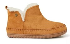 Men's Alpine by Dearfoams Brixen Bootie Slippers, COLOR: WHISKEY - NEW.